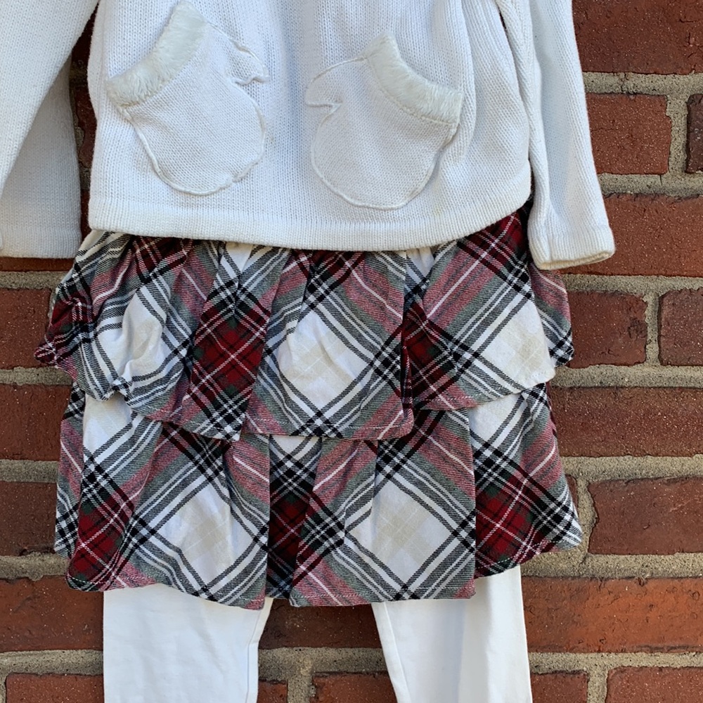 🎄Crazy8-Plaid Skirt 2/Pc size 5, (5yr)